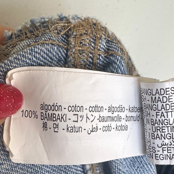 Zara Denim Cargo Flare Jeans - Picture 12 of 12